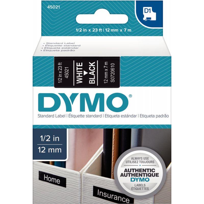 Dymo Ruban cassette Letratag papier 12 mm x 4 m noir sur blanc