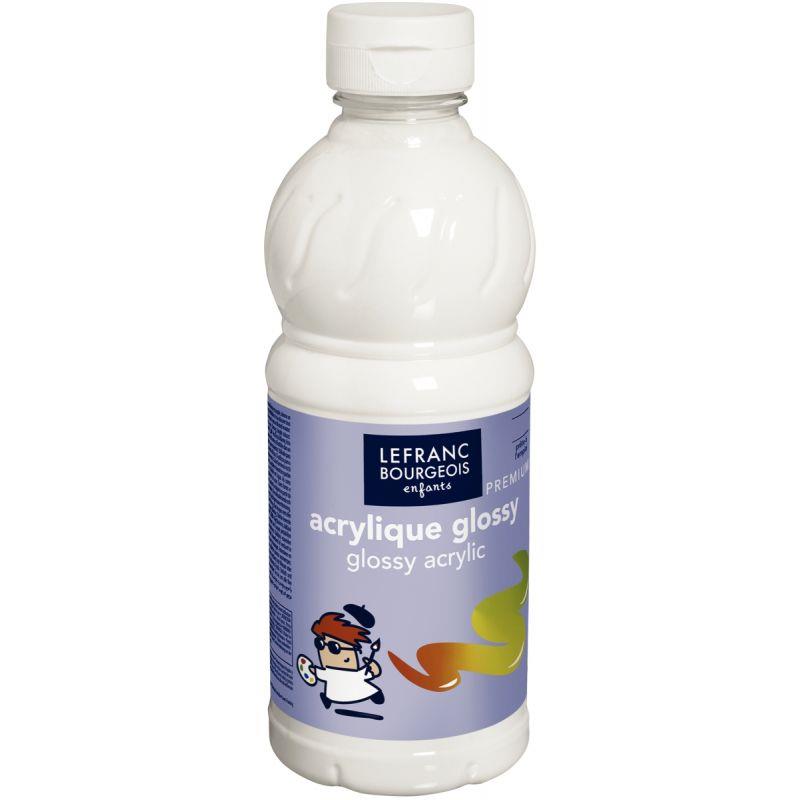 Gouache - 500 ml - blanc - Peinture gouache enfant - Peinture pour enfant
